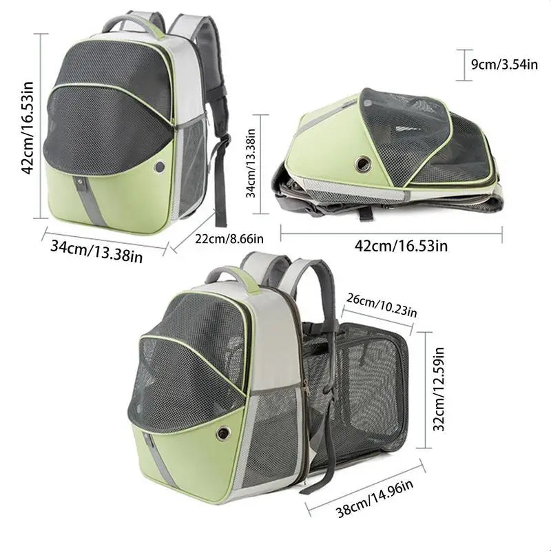 Stylish Expandable Mesh Backpack Mesh Backpack for Cats - Well Ventilated