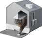 Modern Fully Enclosed Litter Box with Mat and Litter Scoop - Odorless and Anti-Splashing