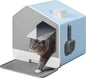 Modern Fully Enclosed Litter Box with Mat and Litter Scoop - Odorless and Anti-Splashing